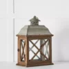 Alexis Antique Wood and Metal Lantern – Rustic Fir Wood Decorative Outdoor & Indoor Lantern 1 Alexis Antique Wood and Metal Lantern – Rustic Fir Wood Decorative Outdoor & Indoor Lantern -Provincialhomeliving 1010011 c