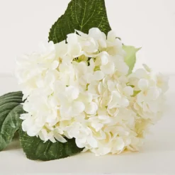 Hydrangea Flower Stem White – Realistic Faux Floral for Indoor & Outdoor Decor 11 Hydrangea Flower Stem White – Realistic Faux Floral for Indoor & Outdoor Decor -Provincialhomeliving 1050416 D
