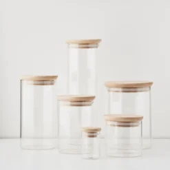 Parson Spice Jar Natural & Glass -Provincialhomeliving 1117254910 d