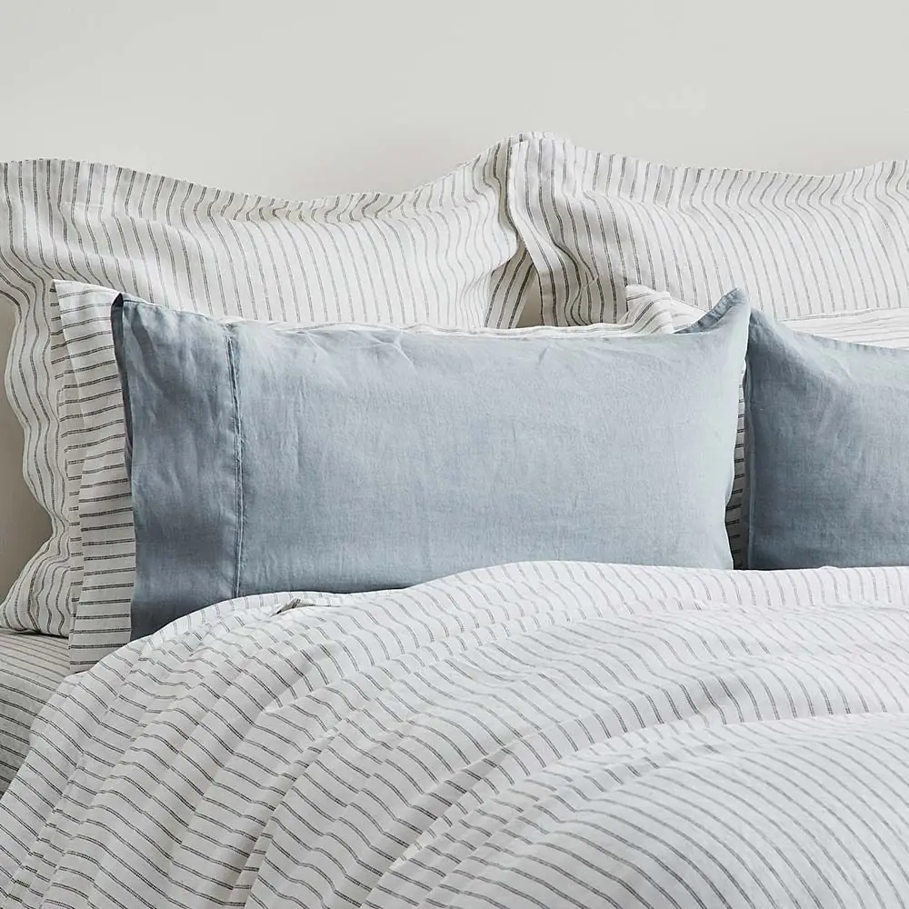 Antwerp Linen Pillowcase Std Pair Cloud 5 Antwerp Linen Pillowcase Std Pair Cloud - Image 3