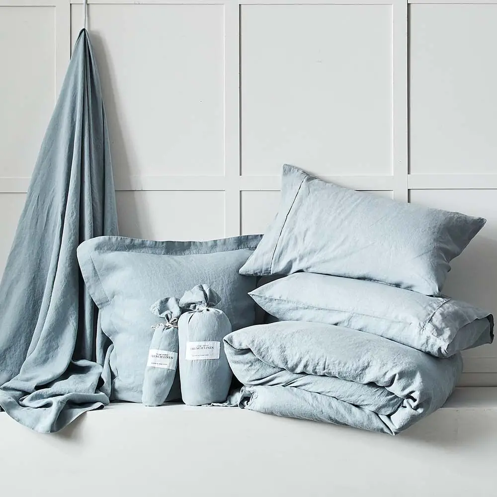 Antwerp Linen Euro Pillowcase Cloud 4 Antwerp Linen Euro Pillowcase Cloud - Image 2