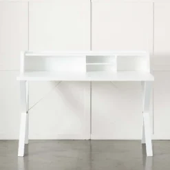 Lucia White Pine Wood Compact Study Desk with Integrated Storage 9 Lucia White Pine Wood Compact Study Desk with Integrated Storage -Provincialhomeliving 1117255741 b