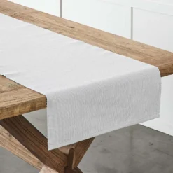 Henley Hatch Table Runner Oyster -Provincialhomeliving 1117255841 b