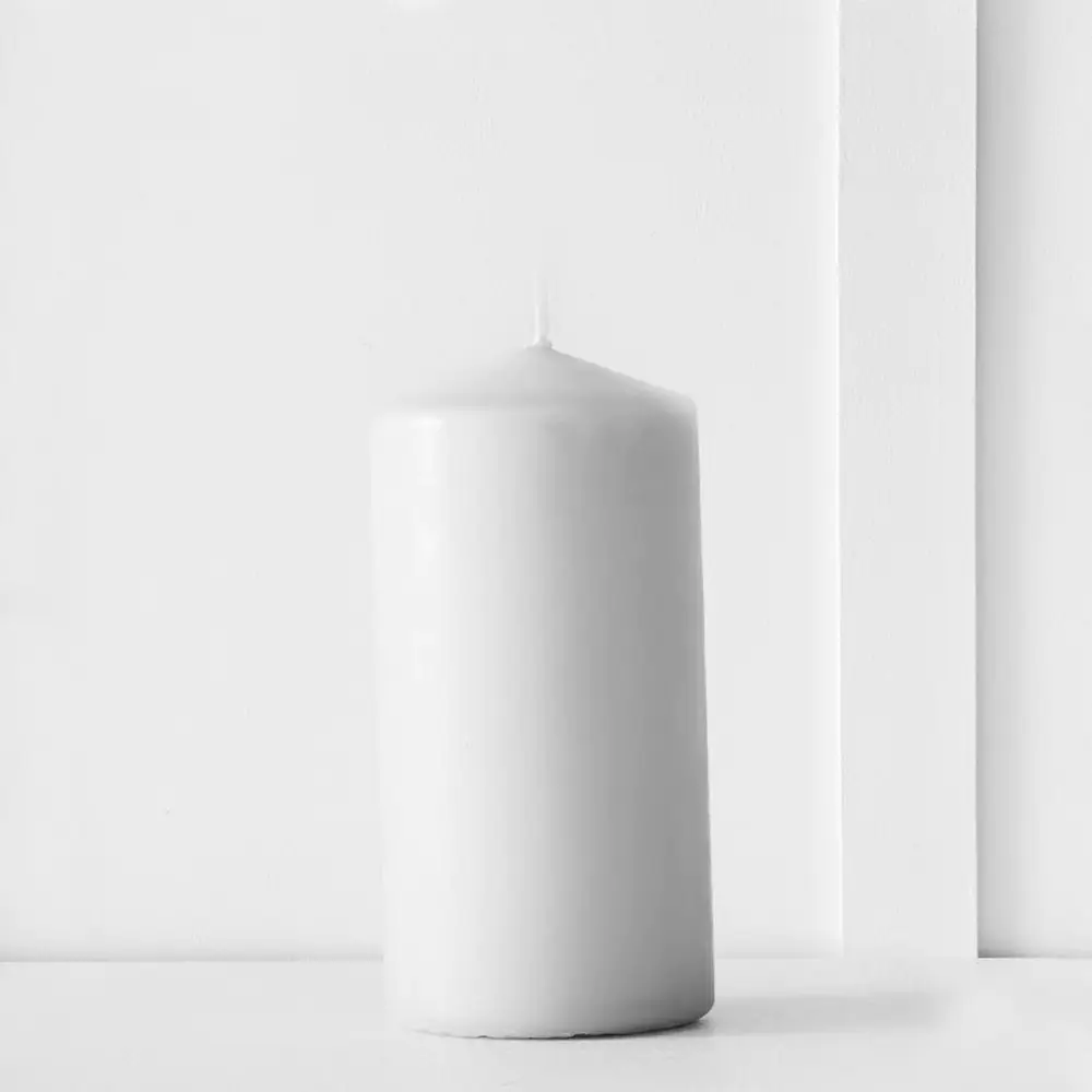 Siena Pillar Candle 12cm Dove 3 Siena Pillar Candle 12cm Dove