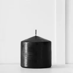 Siena Pillar Candle 9cm Onyx Grey