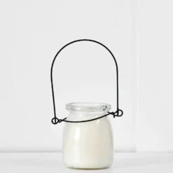 Siena Hanging Jar Candle White
