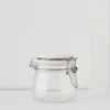 Larder Jar S Glass With White Lid -Provincialhomeliving 1117256146 c