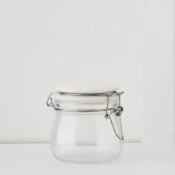 Larder Jar S Glass With White Lid