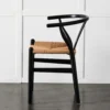 Replica Wishbone Chair Black & Natural 2 Replica Wishbone Chair Black & Natural -Provincialhomeliving 1117256216 b