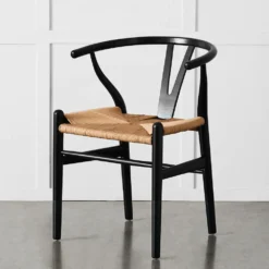 Replica Wishbone Chair Black & Natural 9 Replica Wishbone Chair Black & Natural -Provincialhomeliving 1117256216 m