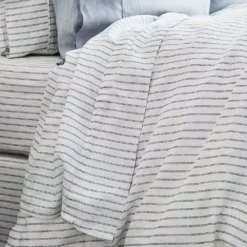 Antwerp Linen Quilt Cover - Charcoal & White -Provincialhomeliving 1117256304 c 1