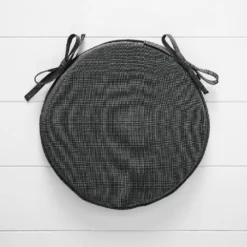 Henley Hatch Chair Pad Black 7 Henley Hatch Chair Pad Black -Provincialhomeliving 1117256714 n