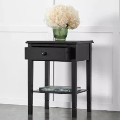 Bella Pine Bedside Table – Water-Based Painted Single Drawer Storage Unit -Provincialhomeliving 1117257116 j