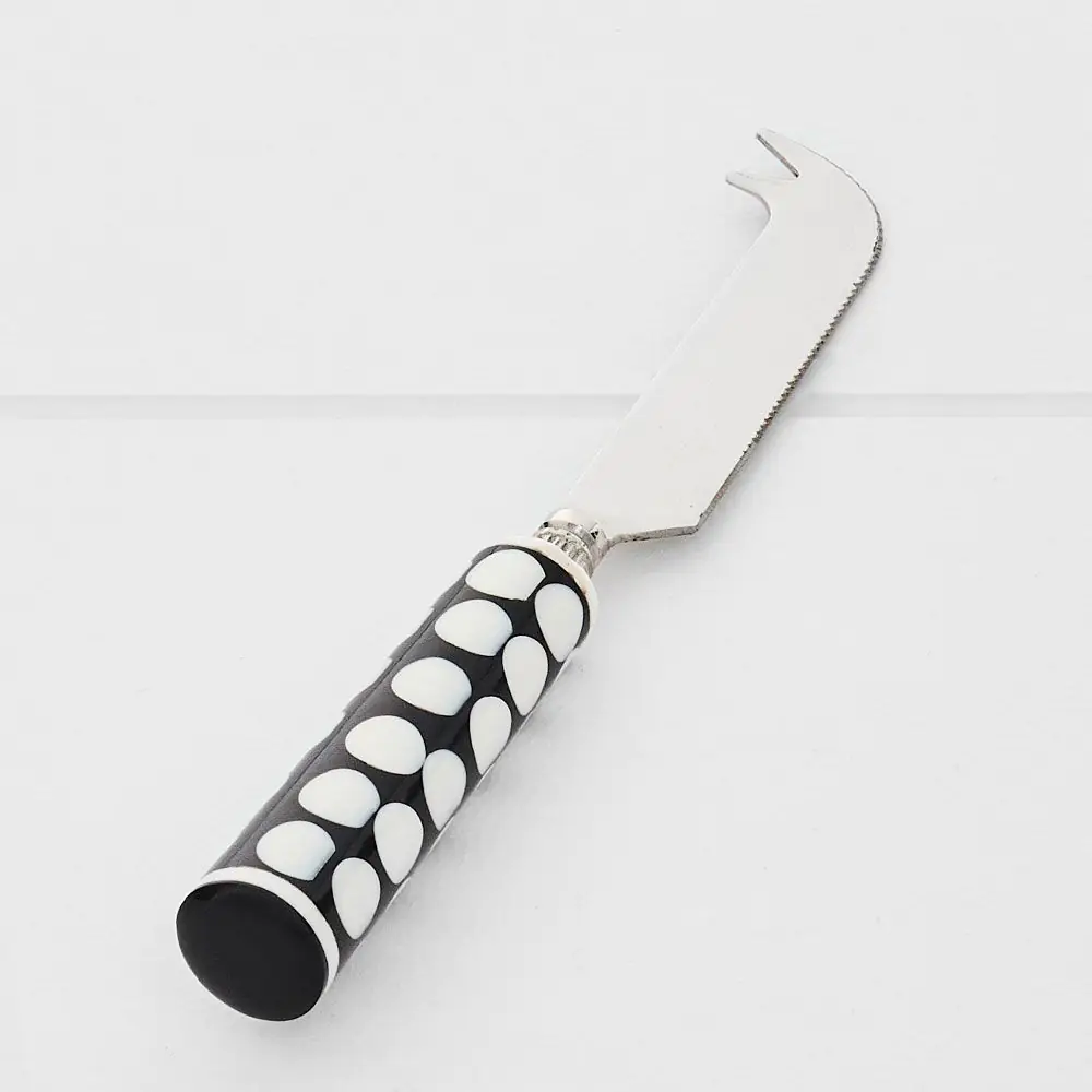 Corfu Cheese Knife Black & White 4 Corfu Cheese Knife Black & White - Image 2