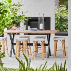 Bistro Stool Black & White