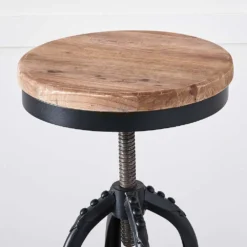 Axle Swivel Stool Natural 9 Axle Swivel Stool Natural -Provincialhomeliving 1117258024 B