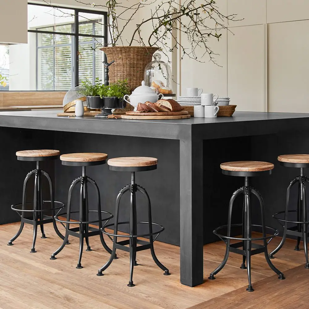 Axle Swivel Stool Natural 4 Axle Swivel Stool Natural - Image 2