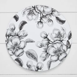 Porter Magnolia Placemat Grey & White