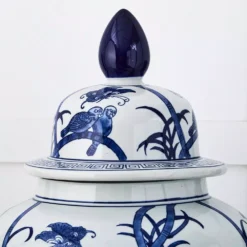 Traditional Ming Ginger Jar - 61cm Large Ceramic Decorative Temple Jar -Provincialhomeliving 1117258218 u