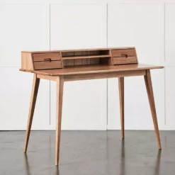 Karl Natural Oak Shaker Style Desk – 4 Drawers & Integrated Storage Shelf 12 Karl Natural Oak Shaker Style Desk – 4 Drawers & Integrated Storage Shelf -Provincialhomeliving 1117258233 D