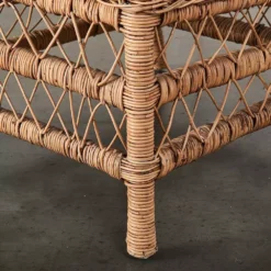 Capri Slimit Rattan Dining Chair with Removable Cotton Cushion – Light Honey Finish -Provincialhomeliving 1117258330 G