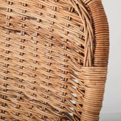 Capri Slimit Rattan Dining Chair with Removable Cotton Cushion – Light Honey Finish -Provincialhomeliving 1117258330 I