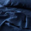 Antwerp Linen Flat Sheet - Navy -Provincialhomeliving 1117258626 a