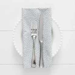 Pebble Napkin Oyster & White