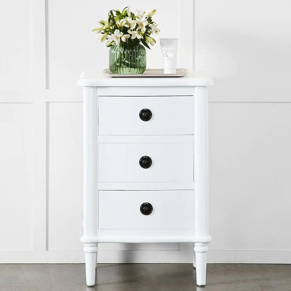Montrose Bedside Table White 3 Montrose Bedside Table White