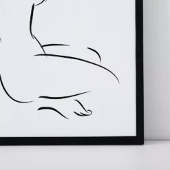 Madeleine Minimalist Female Silhouette Linear Art – Black Framed Wall Decor 53x73cm 9 Madeleine Minimalist Female Silhouette Linear Art – Black Framed Wall Decor 53x73cm -Provincialhomeliving 1117258758 d