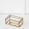 Cannes Glass & Brass Rectangular Decorative Box – Elegant Display Case for Study & Home 1 Cannes Glass & Brass Rectangular Decorative Box – Elegant Display Case for Study & Home -Provincialhomeliving 1117258809 aa