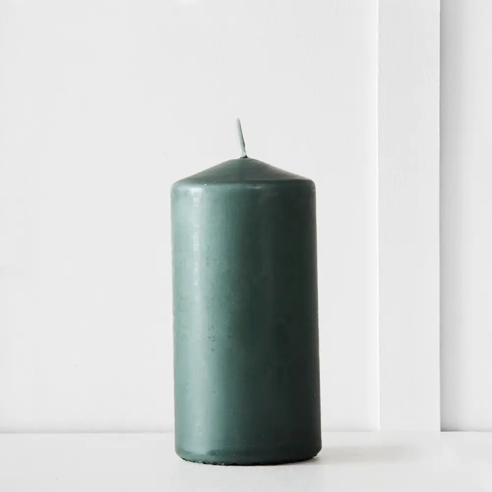 Siena Pillar Candle 12cm Moss 3 Siena Pillar Candle 12cm Moss