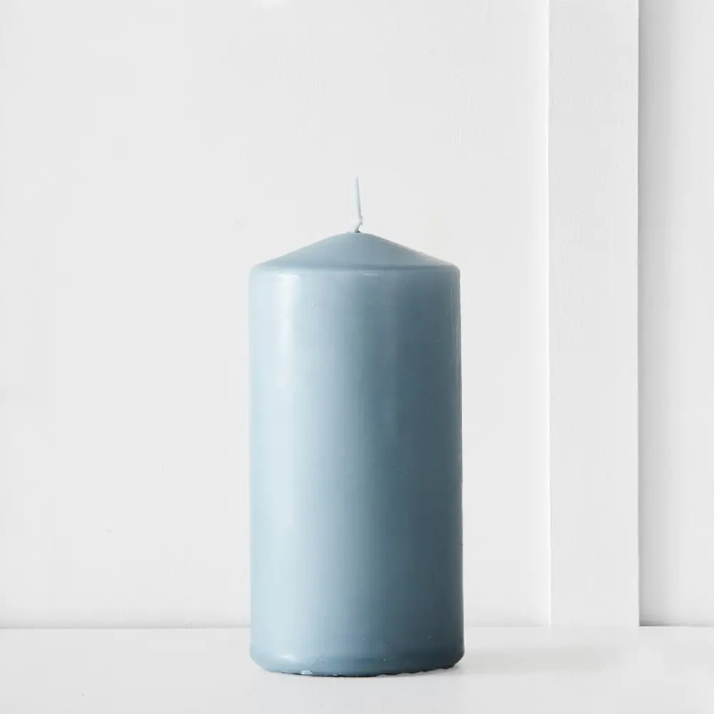 Siena Pillar Candle 12cm Cloud 3 Siena Pillar Candle 12cm Cloud