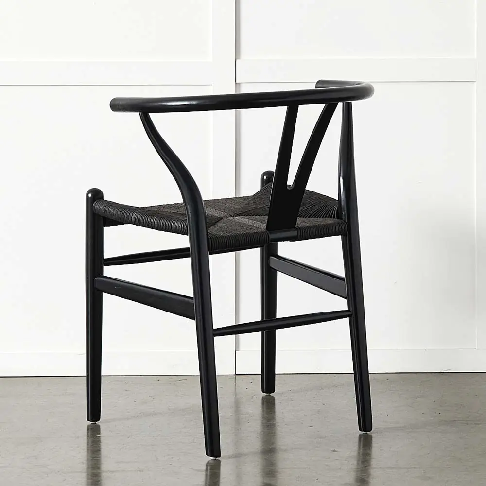 Replica Wishbone Chair Black 7 Replica Wishbone Chair Black - Image 5
