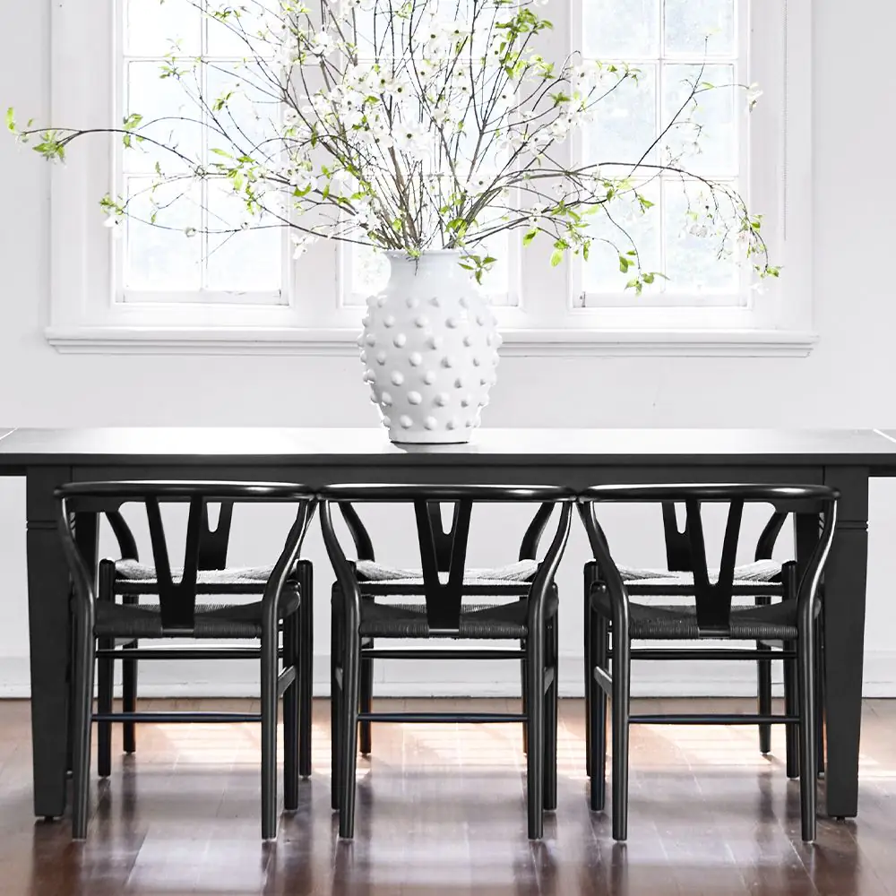 Replica Wishbone Chair Black 4 Replica Wishbone Chair Black - Image 2