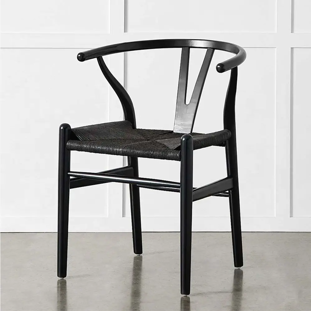 Replica Wishbone Chair Black 3 Replica Wishbone Chair Black