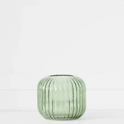 Paros Wide Vase GREEN