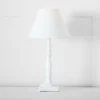 Eloise White Table Lamp – Minimalist Iron Base & Cotton Shade -Provincialhomeliving 1117259475 f