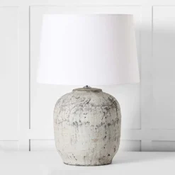 Maximus Table Lamp White & Grey