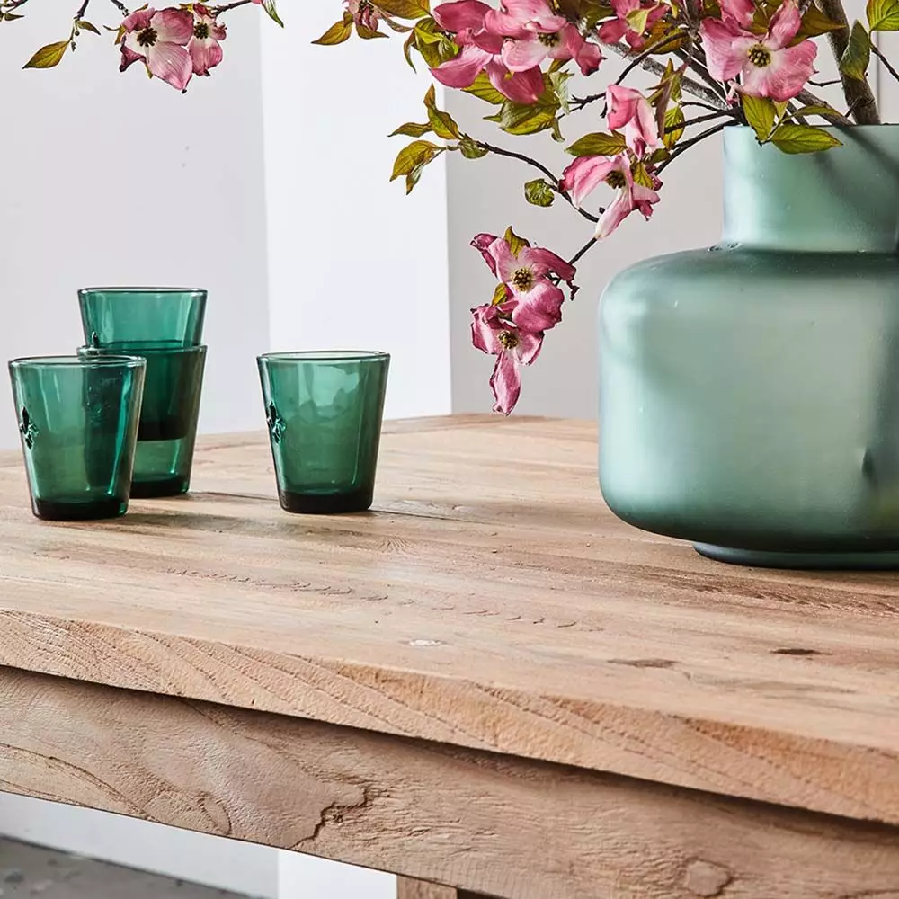 Cabo Reclaimed Teak 3-Piece Outdoor Dining Set – 200cm Rectangular Table & 2 Benches 6 Cabo Reclaimed Teak 3-Piece Outdoor Dining Set – 200cm Rectangular Table & 2 Benches - Image 4