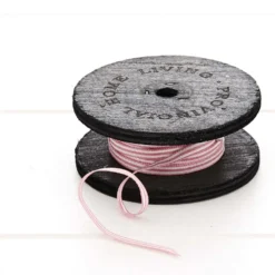 Lizzie Ribbon Mauve & White 20m Roll - Elegant Decorative Gift Wrap Ribbon