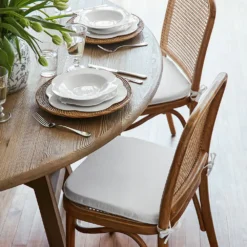 Saxon Chair Pad White