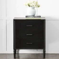 Finn Bedside Table Black