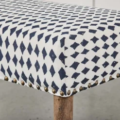 Khadi Diamond Bench Indigo -Provincialhomeliving 1117260208 d