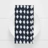 Diamond Napkin Indigo & White -Provincialhomeliving 1117260211 m