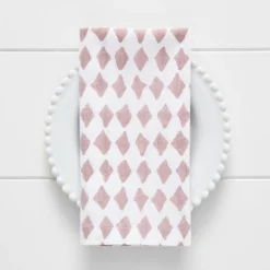 Diamond Napkin Old Rose