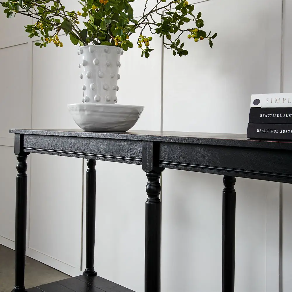 Monto Petite Console Table Black 9 Monto Petite Console Table Black - Image 7