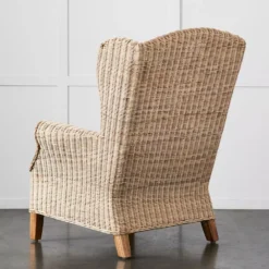 Chambers Handcrafted Kubu Rattan Wingback Armchair – Blonde Natural Finish with Cushion 17 Chambers Handcrafted Kubu Rattan Wingback Armchair – Blonde Natural Finish with Cushion -Provincialhomeliving 1117260255 D