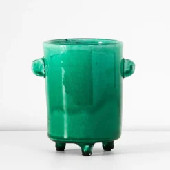Footed Planter Emerald