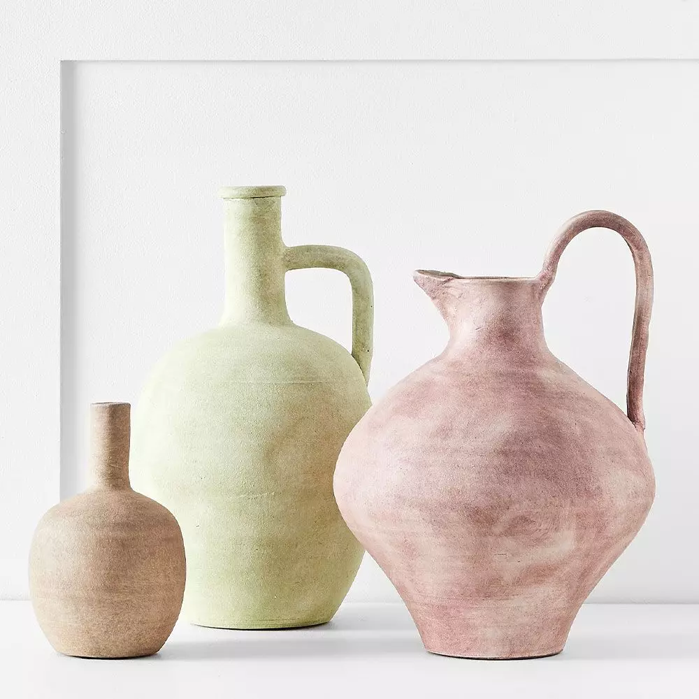 Cancun Decorative Terracotta Urn – Soft Earthy Beige Home Decor Accent 4 Cancun Decorative Terracotta Urn – Soft Earthy Beige Home Decor Accent - Image 2